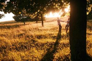 Couple outdoor portrait photo