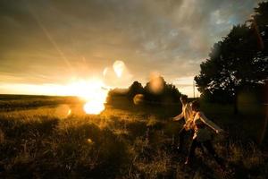 Couple outdoor portrait photo