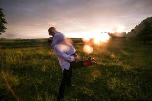 Couple outdoor portrait photo