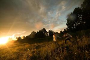 Couple outdoor portrait photo