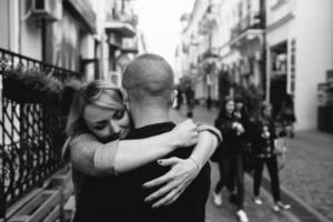 Couple outdoor portrait photo