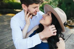 Couple outdoor portrait photo