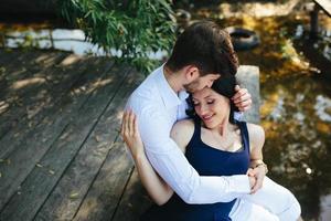 Couple outdoor portrait photo