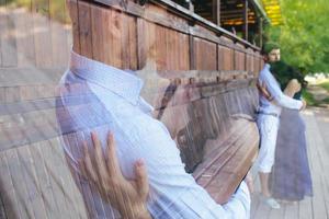 Couple outdoor portrait photo