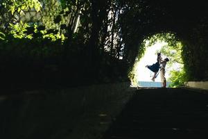 retrato de pareja al aire libre foto