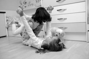 Children playing indoors photo