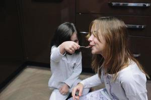 Children playing indoors photo