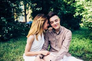 Couple together portrait photo