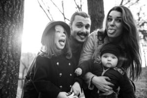 Family outdoor portrait photo