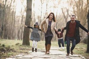 Family outdoor portrait photo