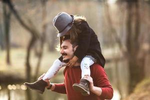 Family outdoor portrait photo