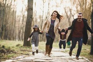 Family outdoor portrait photo