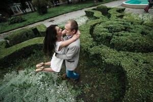 Couple outdoor portrait photo