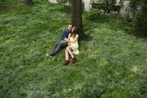 Couple outdoor portrait photo