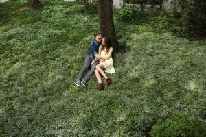 Couple outdoor portrait photo