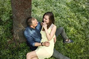 Couple outdoor portrait photo