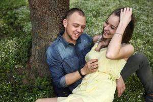 Couple outdoor portrait photo