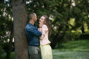 Couple outdoor portrait photo