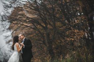 Outdoor couple portrait photo