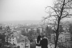 Outdoor couple portrait photo