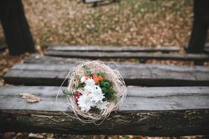 ramo de flores de boda foto