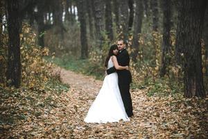 pareja de novios vista foto