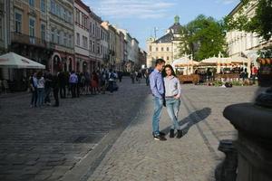 Couple in city photo