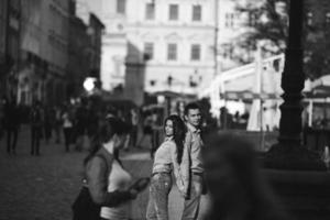 Couple in city photo