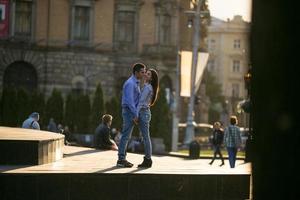 Couple in city photo