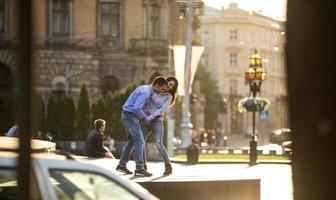 vista de pareja foto