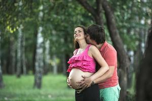 Couple pregnancy portrait photo