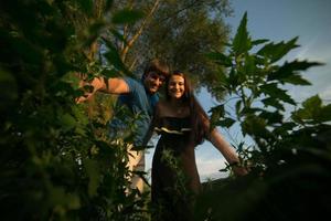 Couple outdoor portrait photo