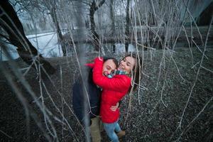 Couple outside together photo