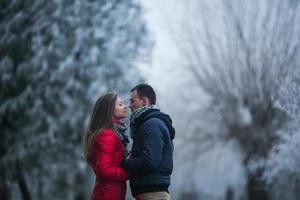 Couple outside together photo