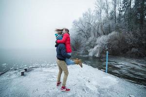 Couple outdoor portrait photo