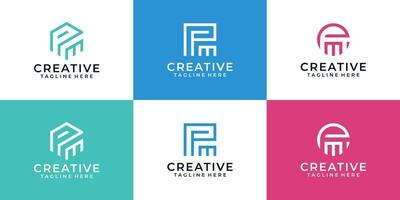 Abstract branding logo vector design element