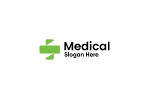 diseño de vector de logotipo de atención médica médica