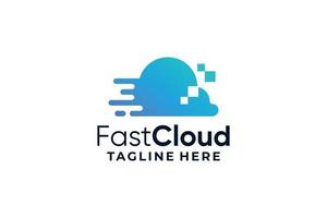 Business cloud digital logo vector software design