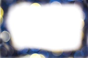 Abstract blue blurred border background for Christmas photo