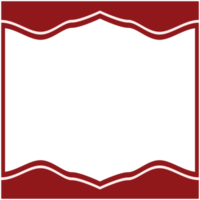 forma básica de marco rojo y blanco png