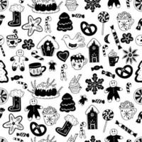 Christmas seamless pattern vector