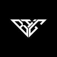 diseño creativo de logotipo de letra grande con gráfico vectorial, logotipo grande simple y moderno en forma de triángulo. vector