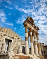 Roman ruins in the city of Brescia photo