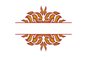 conception de bordure d'ornement avec thème de feu png