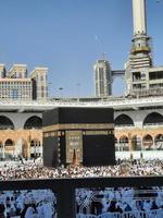 Mecca, Saudi Arabia, Sep 2022 - Pilgrims from all over the world are performing Tawaf in Masjid Al Haram in Mecca. photo