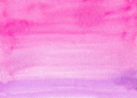 Watercolor light pink ombre background painting texture. Watercolour pastel pink gradient backdrop. Brush strokes on paper. photo