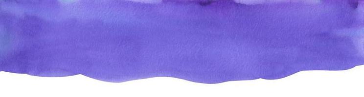 Watercolor purple background. Isolated violet aquarelle backdrop with space for text. Stains on paper. photo