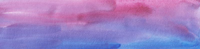 Watercolor purple and pink background banner. Hand painted colorful texture. photo