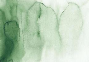 Watercolor green ombre background texture. Green and white gradient backdrop. Watercolour stains on paper, hand painted. Liquid overlay photo