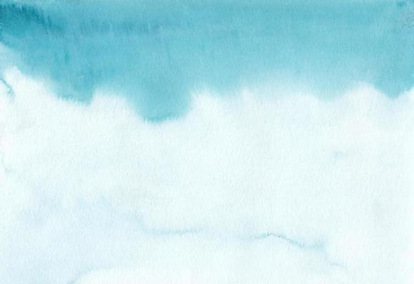 Pastel cyan blue green water color paper texture background